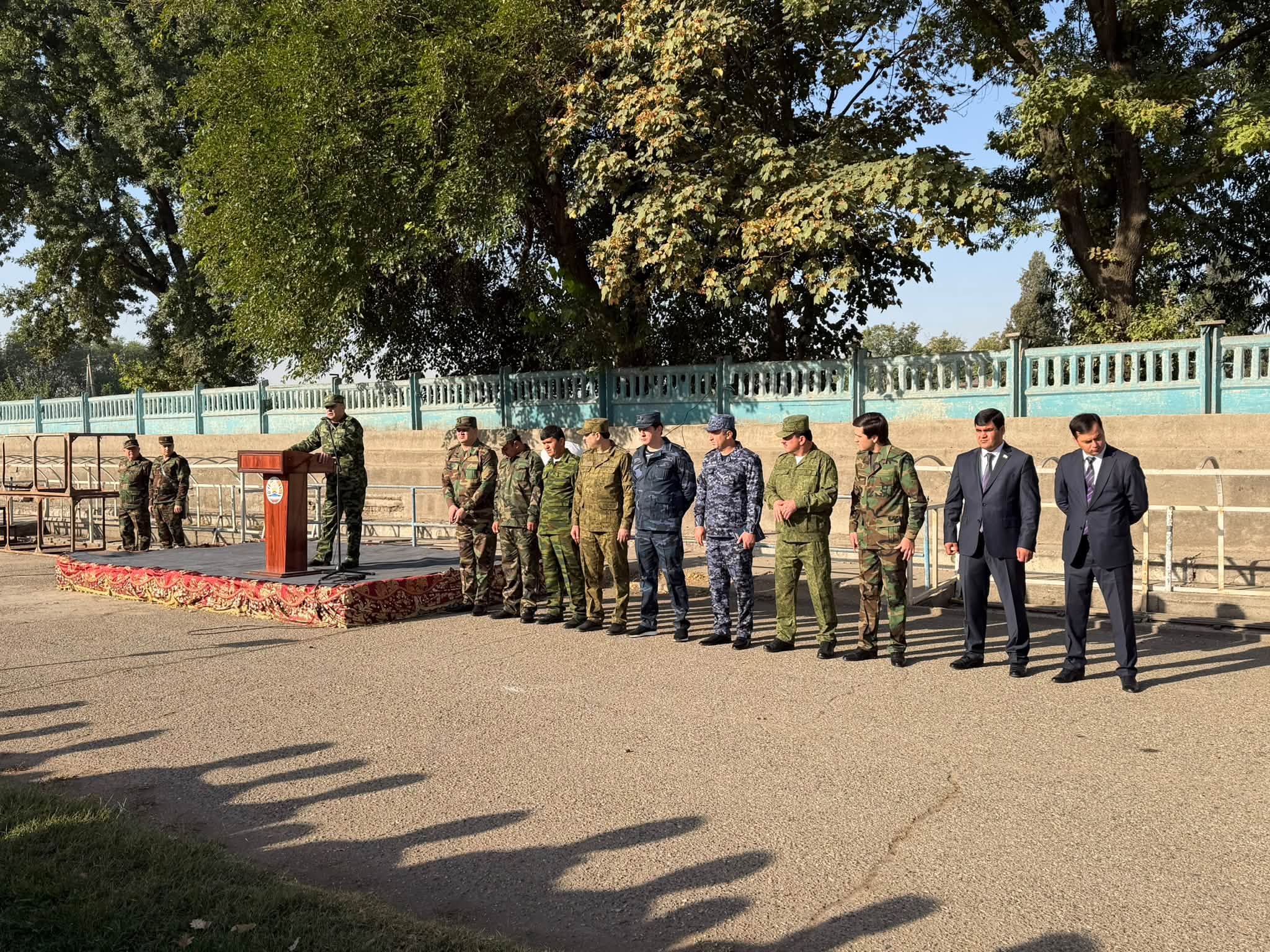 БАРГУЗОРИИ ТАМРИНИ МУДОФИАИ ҲУДУДӢ ДАР НОҲИЯИ ШОҲМАНСУРИ ШАҲРИ ДУШАНБЕ